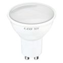 lampadina led dicroica gu10 6w luce naturale 4000k ecoman vetro ghiaccio