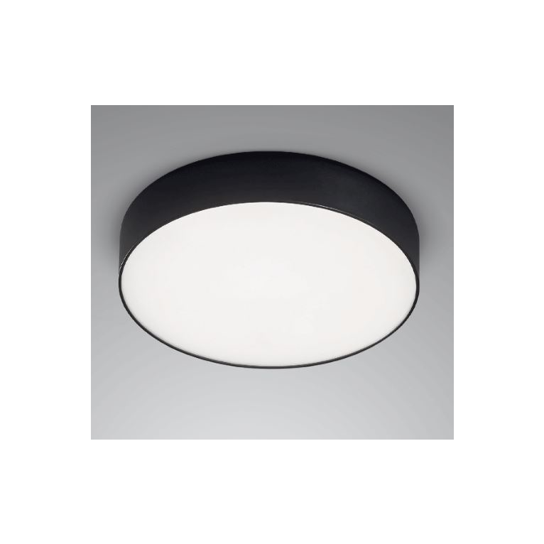 plafoniera cloe35 20w luce naturale 4000k gealed medio nero