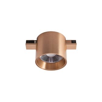 Faretto LED 8W 48V. 3000K IP20 Gealuce cilindro colore champagne