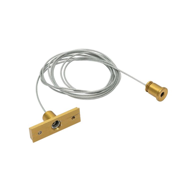 kit sospensione 1 cavo per binario 48v gbin40. colore oro gealuce 