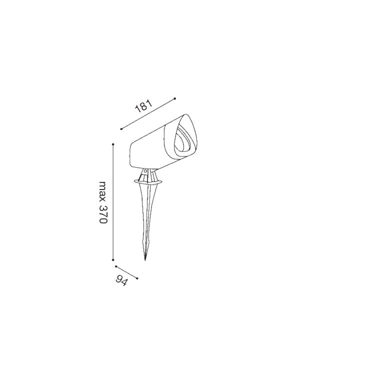 proiettore mercury gu10 gealed antracite ip65
