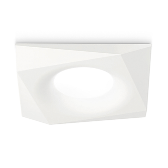 Faretto JANUS GU10 GEALED quadrato bianco ad incasso