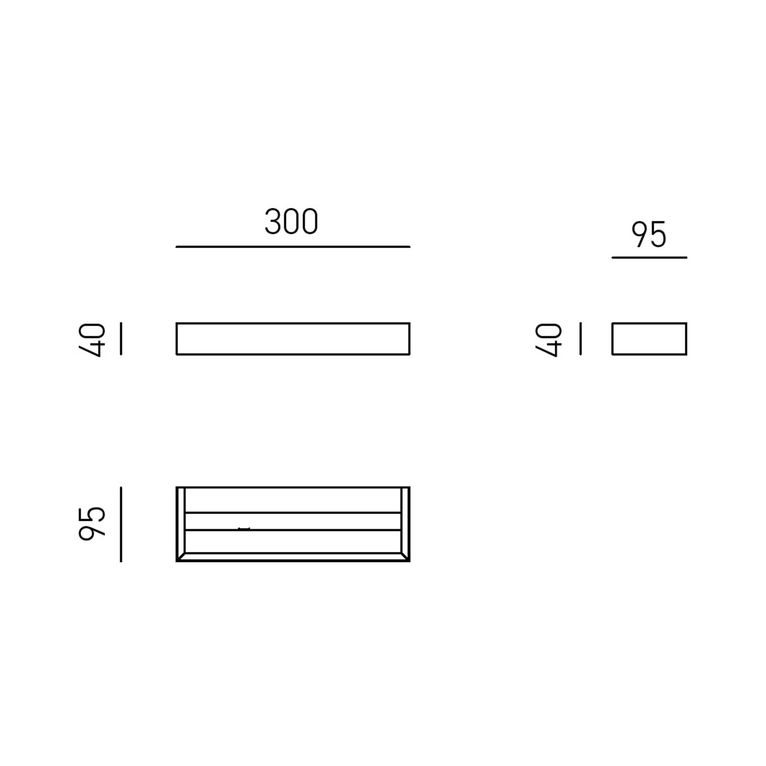 applique led 10w 3000k gealuce ip20 bianco gap55