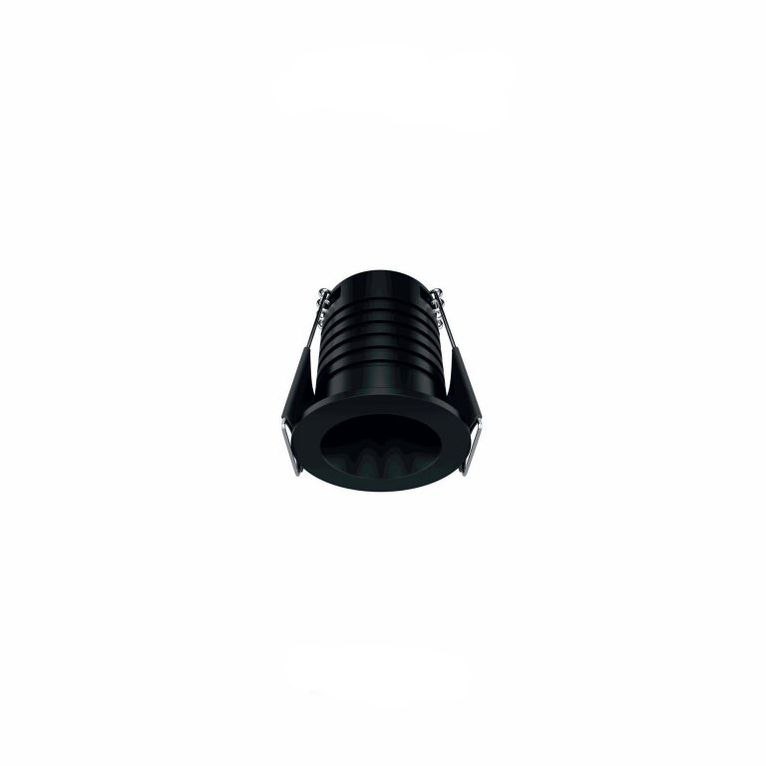 faretto da incasso pulsar r 3.5w luce calda 2700k beneito faure nero ip65 4300