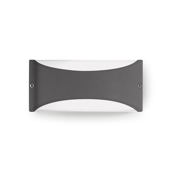 Applique LIEN 10W luce naturale 4000K GEALED antracite IP54