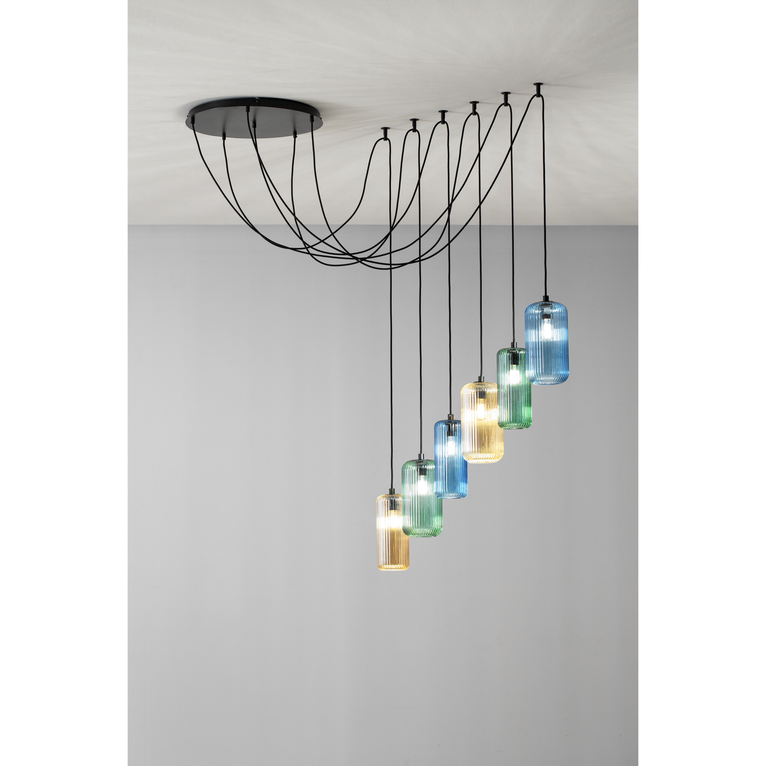 vetro soffiato e27 gealuce verde trasparente ip20 raika v/g