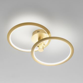 Plafoniera KATRINE 40W luce calda 3000K GEALUCE oro piccolo