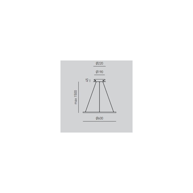 lampadario led erika 38w luce calda 3000k gea luce rotondo sp