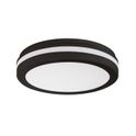 plafoniera led 30w cct gealuce rotondo nero 300mm ip65