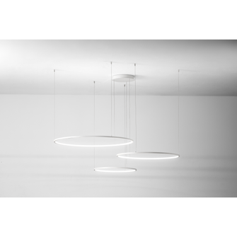 Lampadario LED ERIKA 128W luce calda 3000K GEA LUCE rotondo 3