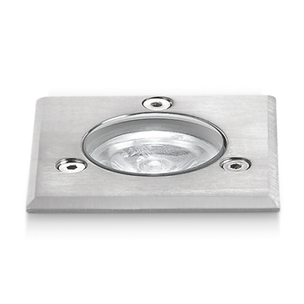 Faretto calpestabile SHALLY 1W luce calda 3000K GEALED quadrato IP67