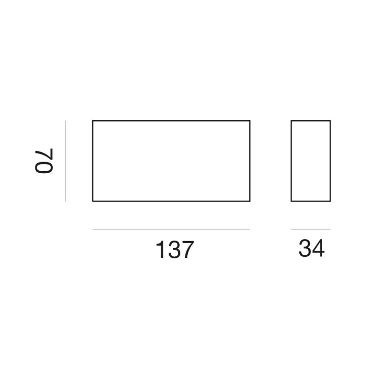 faretto 5 led lineari 10w 3000k bianco e nero gealuce ip20