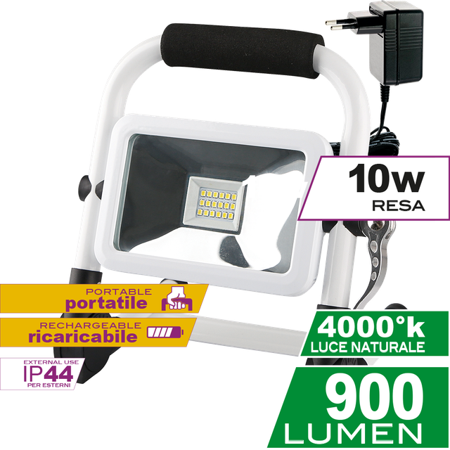 proiettore-led-proled-go-10w-luce-naturale-4000k-ecoman-bianco-ip44-ricaricabile-portatile