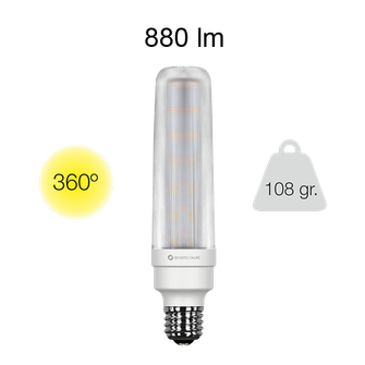 Lampadina LED PL E27 10W luce calda 830 Beneito Faure