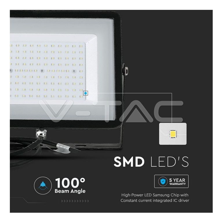 faretto a led da esterno 100w luce fredda v-tac sku215966