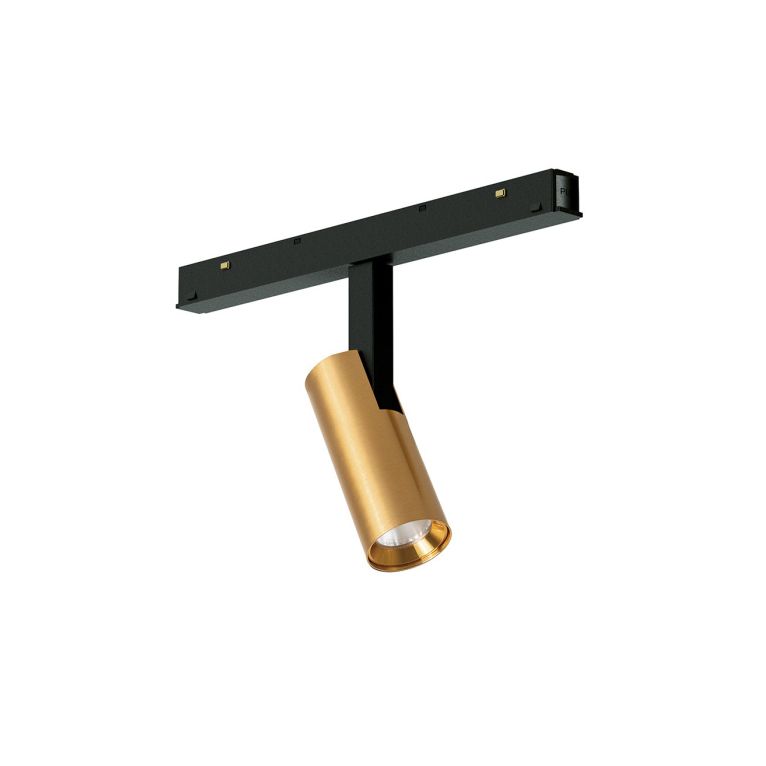 faretto orientabile led 8w 48v 3000k colore oro gealuce ip20