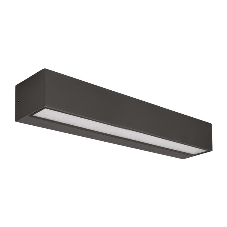applique led 2x18w cct gealuce rettangolare grigio grande ip65