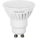 lampadina led dicroica gu10 9w luce naturale 4000k ecoman vetro ghiaccio