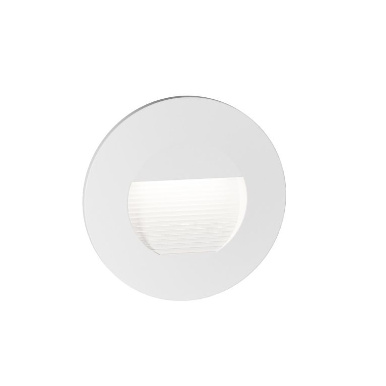 segnapasso da incasso 3w 3000k gealuce rotondo bianco ip65