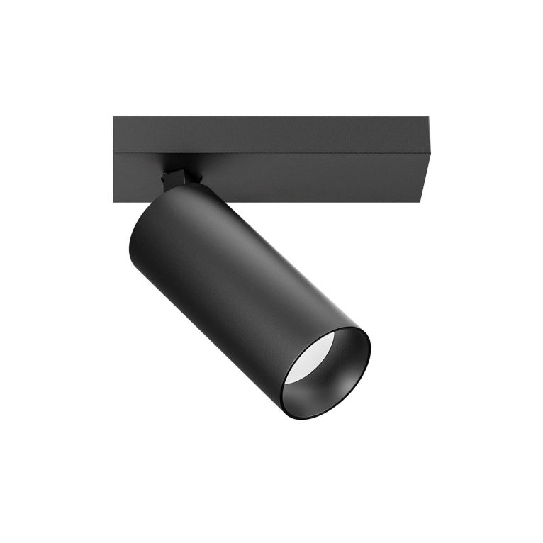 applique orientabile led 12w 3000k nero gealuce ip20