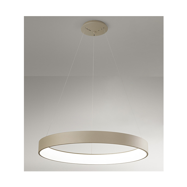 lampadario band diodi 136w luce calda 3200k affralux sabbia xl