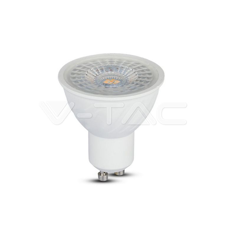 lampadina led gu10 6.5w luce calda v-tac sku21192