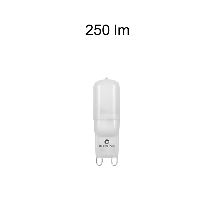lampadina led uniform-line g9 2.5w luce calda 830 beneito faure