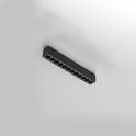 reglette led 12w antiabbaglio per binario 48v. 3000k ip20 gealuce colore nero