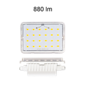 lampadina led lineal r7s 9w luce calda 830 beneito faure