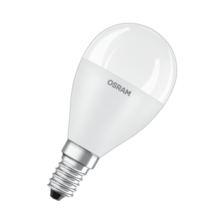 lampadina led value classic p e14 8w luce calda 827 ledvance osram