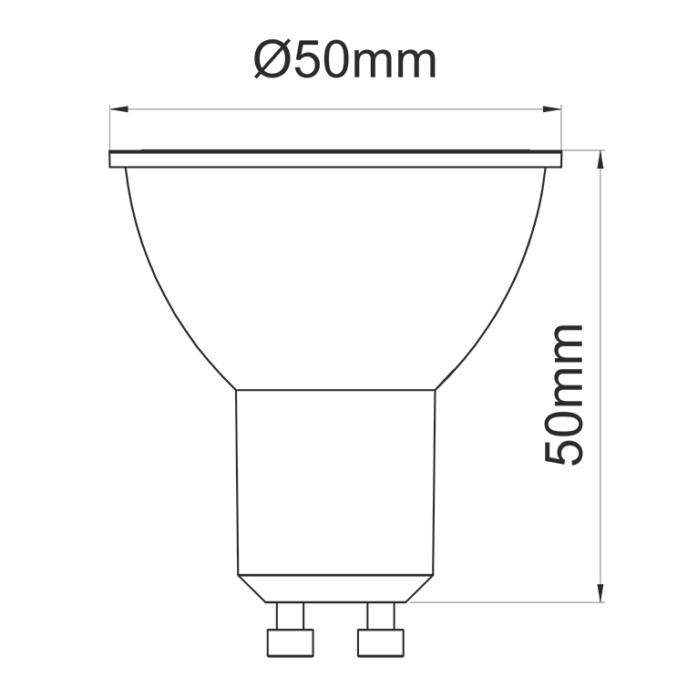 lampadina led system gu10 8w luce calda 830 beneito faure dimmerabile