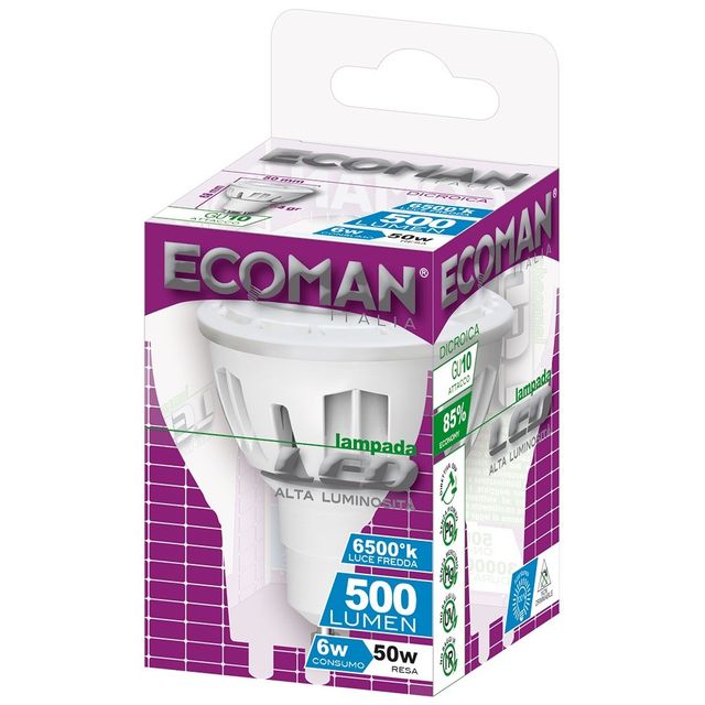 lampadina-led-dicroica-gu10-6w-luce-fredda-6500k-ecoman