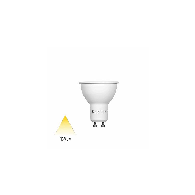 lampadina led uniform-line gu10 6w luce calda 827 beneito faure
