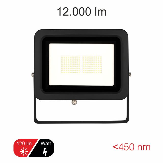 proiettore-sky-100w-luce-calda-822-beneito-faure-nero