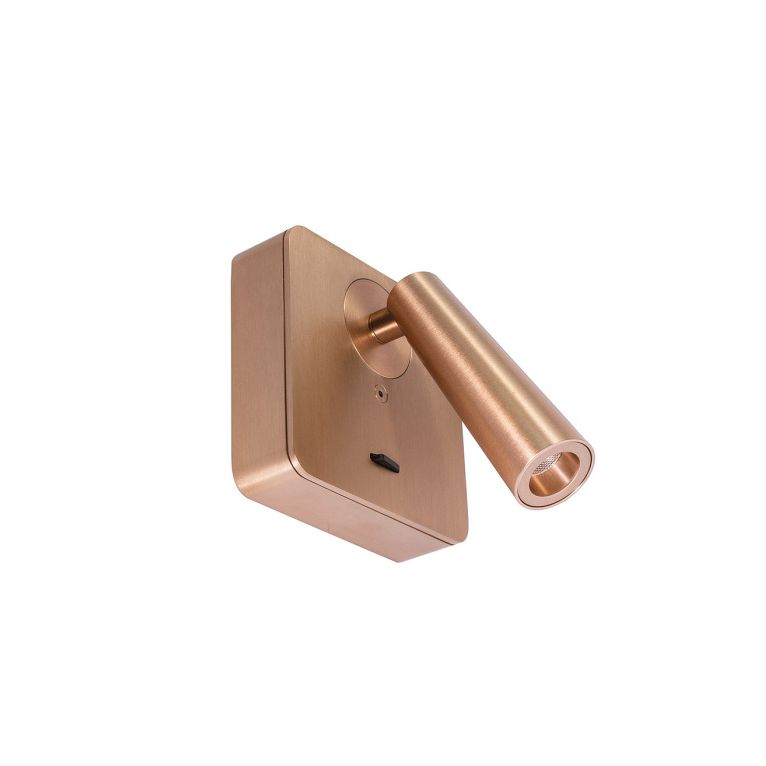 applique orientabile led 3w 3000k champagne gealuce ip20 gap595