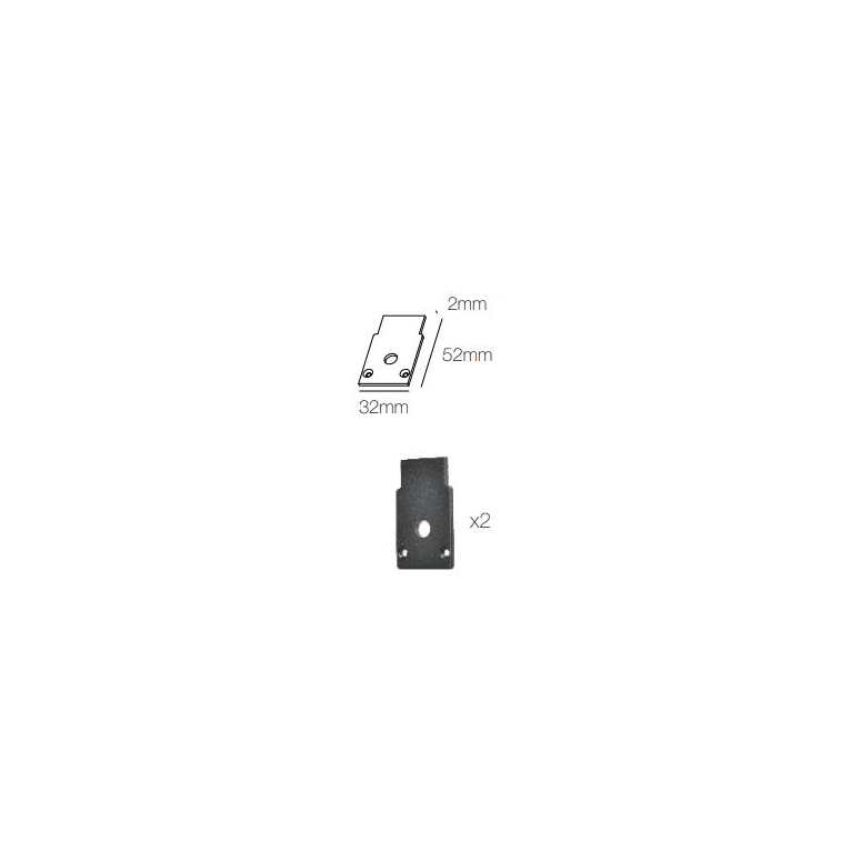 accessorio tappo terminale per magnet track recessed beneito faure nero