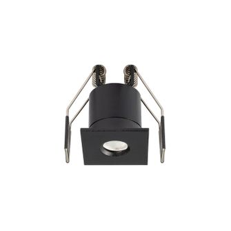 Faretto LED da incasso 3W 4000K quadrato nero IP65 Gealuce
