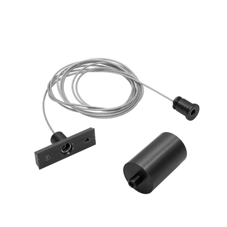 kit sospensione per binario 48v gbin40. colore nero gealuce 