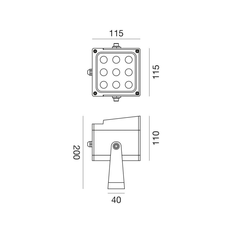 proiettore led 18w cct bianco gealuce ip65