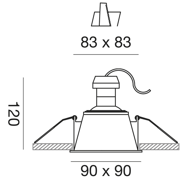 faretto-ceres-gu10-gealed-quadrato-oro-ad-incasso