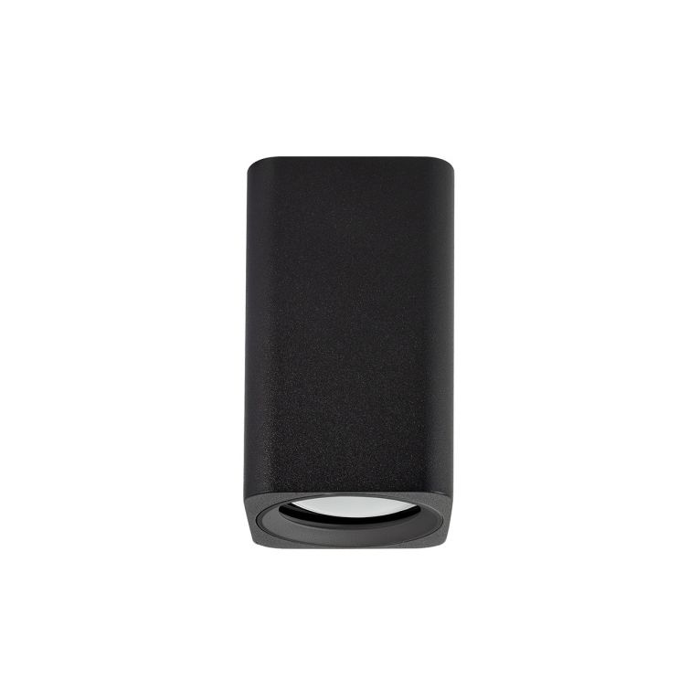 faretto gu10 max 35w squadrato nero ip20 gealuce 