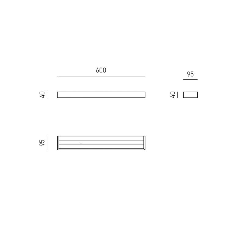 applique led 30w 3000k gealuce ip20 bianco gap55