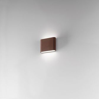 Applique WALLET 6W luce naturale 4000K ISYLUCE corten piccolo IP54