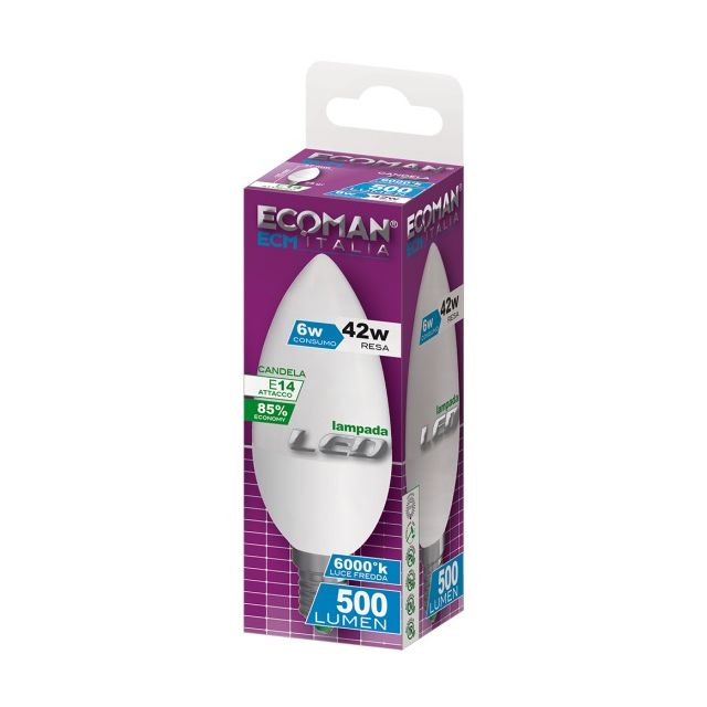 lampadina-led-candela-e14-6w-luce-fredda-6000k-ecoman