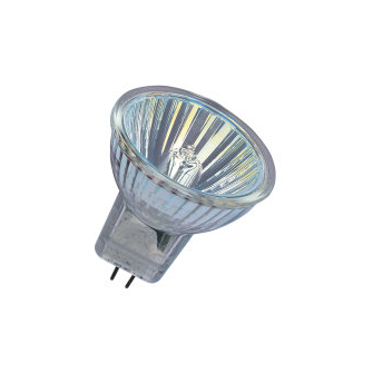 Lampadina alogena DECOSTAR Standard 51 GU4 35W luce calda 12V WFL 36°