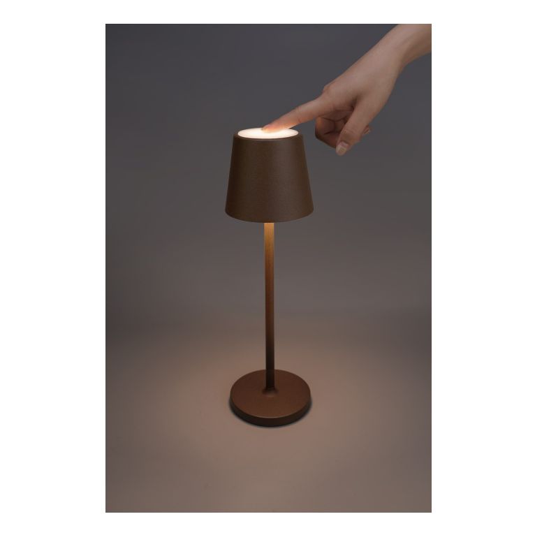 lampada da tavolo 3w 3000k marrone gealuce ip54