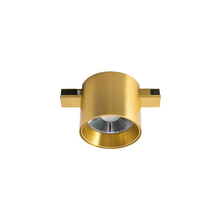 faretto led 8w 48v. 3000k ip20 gealuce cilindro colore oro