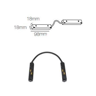 Accessorio connettore magnetico doppio per MAGNET TRACK BENEITO FAURE nero