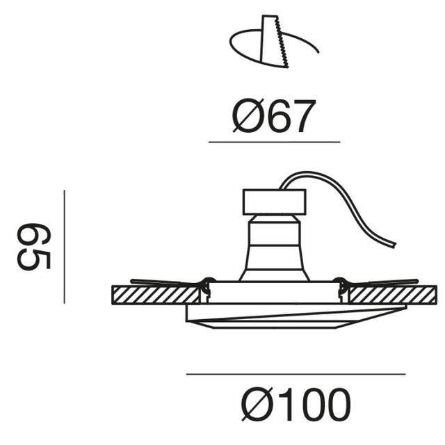 faretto-ad-incasso-gu10-gealuce-tondo-nero-opaco-ip20