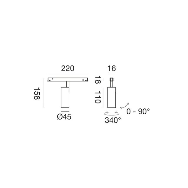 faretto-orientabile-led-12w-48v-3000k-colore-nero-gealuce-ip20